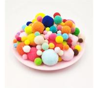 Pipecleaners For Craft 100pcs Kids Creative Colorful Diy Chenille Stems Pipe Cleaner Kids Educational Toys Pipe Cleaner Toys Craft Decor(Pompom 100pcs)