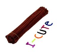 Pipecleaners For Craft 50/100pcs 30cm Chenille Stems Stick Pipe Cleaner Kids Educational Toys Handmade Chenille Stems Pipe for DIY Craft Supplies(Wine red,50pcs)