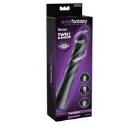 Pipedream Anal Fantasy Elite Twist Ecstasy Anal-Vibrator, Black, 24.1 cm