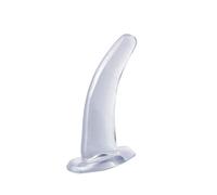 Pipedream Basix Rubber Works His and Her G-Spot Suction Cup Prostate Tapered Unisex Transparent