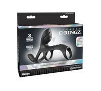 Pipedream Fantasy C-Ringz Ultimate Couples Cage Max Black 19.5 cm