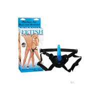 Pipedream Fetish Fantasy Beginner's Strap-on for Him, 4.5 Inch, Black/Blue