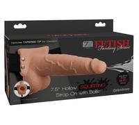 Fetish Fantasy 7.5 Inch Hollow Squirting Strap-On