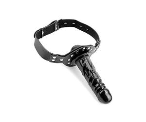 Pipedream Fetish Fantasy Series Deluxe Ball Gag with Dildo Black 13 cm