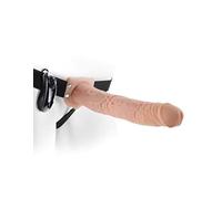Pipedream Fetish Fantasy Vibrating Hollow Strap-On, 11-Inch, Skin