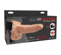 Pipedream - Fetish Strap-On 6 - strap-on, hollow vibrator (flesh-coloured)