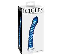 Pipedream Icicles No. 29 Hand Blown Glass Massager, Blue