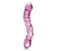 Pipedream Icicles No. 55 Hand Blown Glass Massager, 7 Inch, Clear