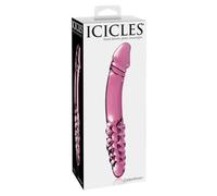 Icicles No. 57 - Double-Ended Pink Glass Dildo