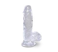 King Cock 5" Cock with Balls - Clear