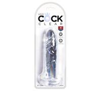 King Cock 6" Cock Clear 6 Inch