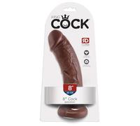 King Cock 8" Cock Brown 8 Inch