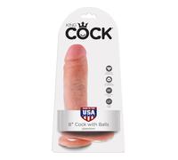 Pipedream KING COCK Dildo With BALLS 7-14" With Suction Cup Strap-On Compatible