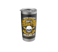Pipefitter Gifts Funny Plumber Steamfitter Grumpy Killin It Stainless Steel Insulated Tumbler