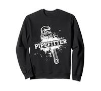 Pipefitter Grunge Wrench Plumping Sweatshirt