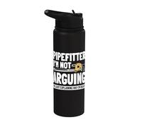 Pipefitter Steamfitter Plumber Tradesman Piping System Stainless Steel Insulated Water Bottle