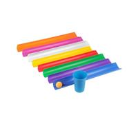 Pipeline Challenge Games 8 Colors Pipeline Challenge Set, Team Building Activities, Multicolor Group Games, Teamwork Kit for Outdoor Youth Sports, Teens Gym School, 50cm
