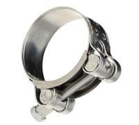 Pipeline Clamp, Worm Gear for Sanitary Lines - High Performance Hose Clamp - Adjustable Robust Thick and Stable Pipe Clip for Sanitary Cars