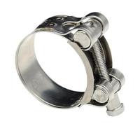 Pipeline Clamp, Worm Gear for Sanitary Lines, High Performance Hose Clamp with Smooth Surfaces - Adjustable Robust Thick and Stable Pipe Clip for Sanitary Cars