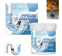 Pipeline Dredging Agent, Powerful Pipe Dredge Agent, Sink Foam Drain Cleaner, Drain Cleaners and Unblockers, Pipe Dredge Deodorant, Powerful Drain Unblocker for Kitchen and Toilet Pipe Lines