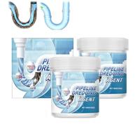 Pipeline Dredging Agent, Powerful Sink & Drain Cleaner, Pipe Dredging Agent, Sink Foam Drain Cleaner, Pipe Dredge Deodorant, Deodorizing and Cleansing, For Kitchen Bathroom Toilet Shower (2PCS)