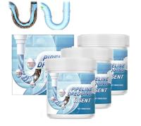 Pipeline Dredging Agent, Powerful Sink & Drain Cleaner, Pipe Dredging Agent, Sink Foam Drain Cleaner, Pipe Dredge Deodorant, Deodorizing and Cleansing, For Kitchen Bathroom Toilet Shower (3PCS)