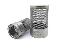 Pipeline Filter,1pcs Stainless Filter, 1/2" 3/4" 1" 1-1 * 2" 2" 3" 4" Female Thread Filter For Garden Irrigation Aquarium Water Pump, Mesh Cover(1.5")