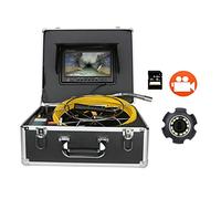 Pipeline Inspection Camera, Sewer Camera 20/30/40/50M Sewer Pipe Inspection Video Camera with Meter Counter 512HZ Transmitter Pipe Locator 9 Inch DVR Monitor 22MM Camera(40 m)