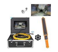 Pipeline Inspection Camera, Sewer Camera 512HZ Sewer Pipe Inspection Video Camera with Meter Counter Pipe Locator 9inch Monitor 22MM IP68 HD 1000TVL Camera 12PCS LED Lights(20m)