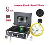Pipeline Inspection Camera, Sewer Camera, 9 Inch HD 17mm Pipe Pipeline Sewer Inspection Video Camera Drain Pipe Sewer Inspection Camera System 1000 TVL 20M 30M 40M 50M(50m)