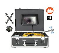 Pipeline Inspection Camera, Sewer Camera Pipe Pipeline Inspection Camera with 7inch Monitor 20M/30M/40M/50M Sewer Pipe Inspection Video Camera with Auto Balance Auto Self Leveling(F927DABTX-40M)