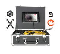 Pipeline Inspection Camera, Sewer Camera with 7inch Monitor 20M/30M/40M/50M DVR Recording Pipe Inspection Video Camera,IP68 HD 1000TVL Sewer Pipeline Industrial Endoscope System(50m)