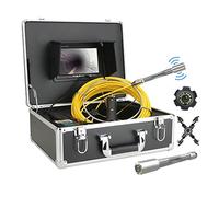 Pipeline Inspection Camera, Sewer Camera with 7inch Monitor 22MM 20M/40M/50M 512HZ Transmitter Pipe Locator Sewer Pipe Inspection Video Camera with Auto Balance Auto SelfLeveling(20m)