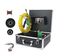Pipeline Inspection Camera, Sewer Pipe Pipeline Inspection Camera 7 Inch 17MM Waterproof Industrial Pipeline Endoscope Snake Video Camera System Machine 10M/20M/30M/40M/50M(F9117-20M)