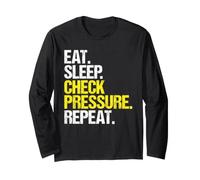 Pipeline Operator Eat Sleep Routine Long Sleeve T-Shirt