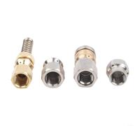 Pipeline Unclogging Nozzle Kit Featuring Spring Head Technology for Improved Debris Retention During Pipe Jetting Tasks