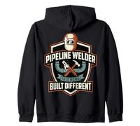 Pipeline Welder Field Tested Built Different Design Zip Hoodie