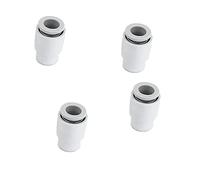 PipePush Fit Female End Cap, Plastic One-Touch Fitting Tube Plug for Air and Liquid, Pack of 4 (8mm)
