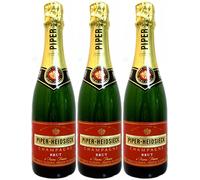 Piper-Heidsieck Cuvee Brut Champagne Non Vintage 37.5 cl, Case of 3