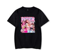 Piper Rockelle Vintage 90s Varsity T-Shirt Merch Men Short Sleeve Women Funny Tee Unisex (Black,S)
