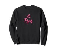 Piper the Queen / Pink Crown & Name for Women Called Piper Sweatshirt