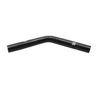 Pipercross Silicone Hose - 45° Elbow, 16mm Bore, 4-Ply, 152mm Legs - Black Black