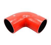 Pipercross Silicone Hose - 90° Elbow, 102mm Bore, 4-Ply, 152mm Legs - Red Red