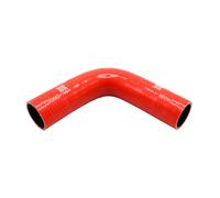 Pipercross Silicone Hose - 90° Elbow, 40mm Bore, 4-Ply, 152mm Legs - Red Red