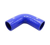 Pipercross Silicone Hose - 90° Elbow, 63mm Bore, 4-Ply, 152mm Legs - Blue Blue