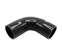 Pipercross Silicone Hose - 90° Elbow, 70mm Bore, 4-Ply, 152mm Legs - Black Black