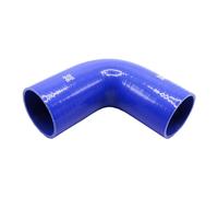 Pipercross Silicone Hose - 90° Elbow, 76mm Bore, 4-Ply, 152mm Legs - Blue Blue