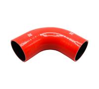 Pipercross Silicone Hose - 90° Elbow, 80mm Bore, 4-Ply, 152mm Legs - Red Red