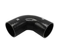 Pipercross Silicone Hose - 90° Elbow, 89mm Bore, 4-Ply, 152mm Legs - Black Black