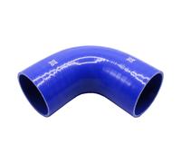 Pipercross Silicone Hose - 90° Elbow, 89mm Bore, 4-Ply, 152mm Legs - Blue Blue